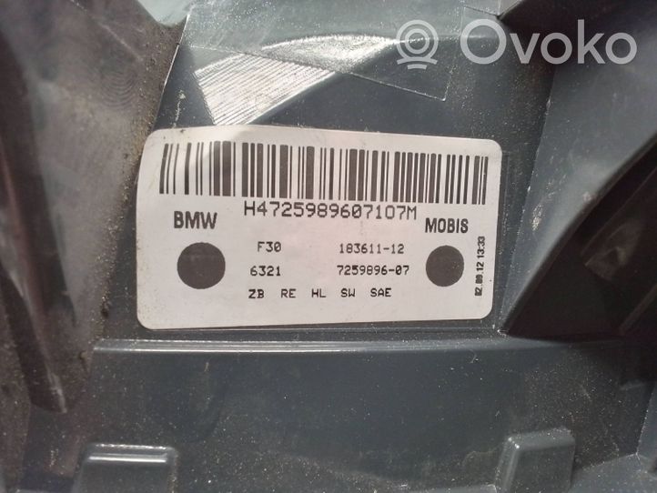 BMW 3 F30 F35 F31 Galinis žibintas kėbule 725989607