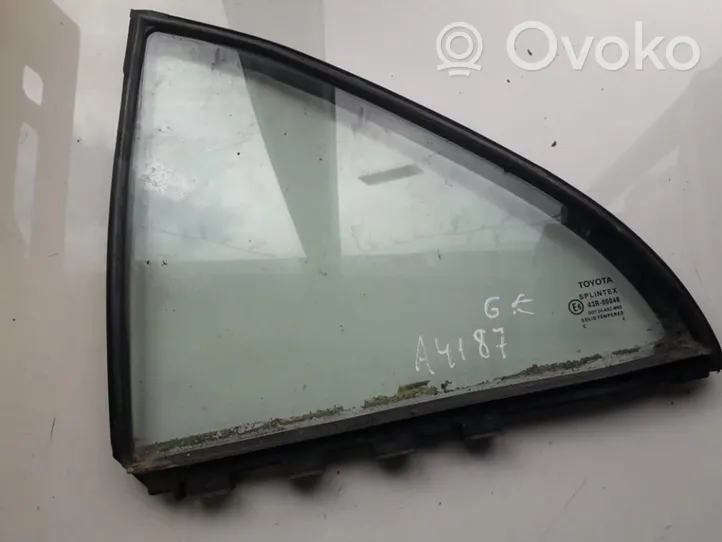 Toyota Avensis T250 Rear vent window glass 