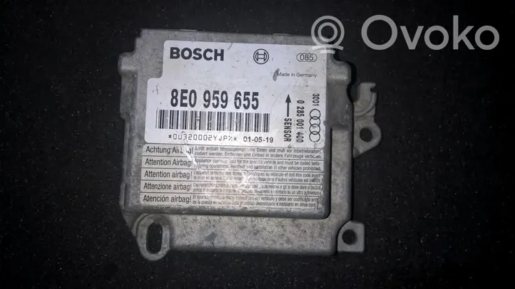 Audi A4 S4 B7 8E 8H Module de contrôle airbag 8e0959655