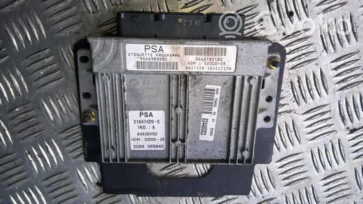 Peugeot 307 Calculateur moteur ECU 9646988880