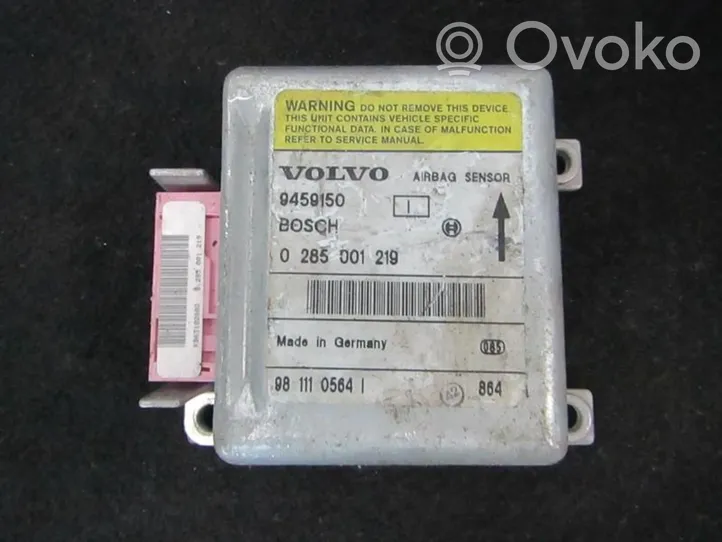 Volvo S70  V70  V70 XC Module de contrôle airbag 0285001219