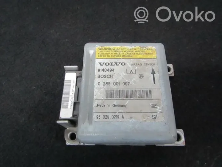 Volvo 850 Module de contrôle airbag 0285001097