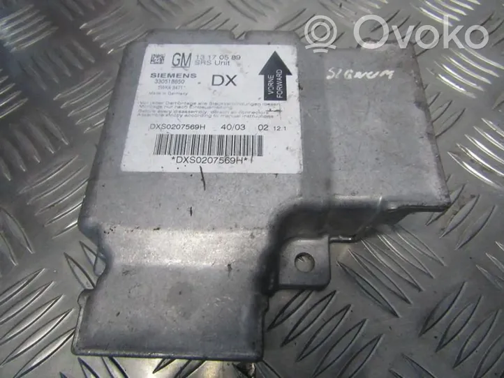 Opel Signum Sterownik / Moduł Airbag 13170589