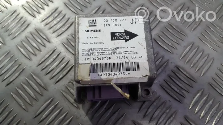 Opel Astra F Module de contrôle airbag 90450273