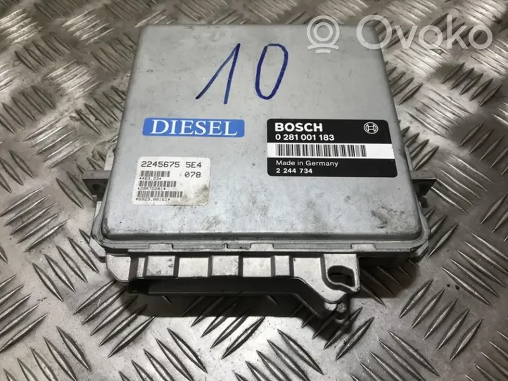 BMW 5 E34 Calculateur moteur ECU 0281001183