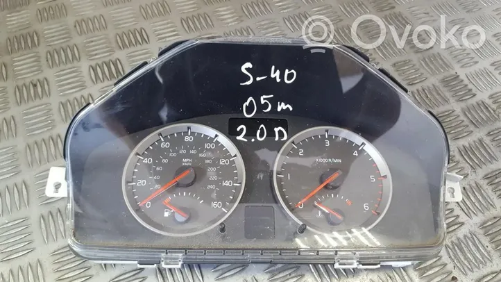 Volvo S40 Tachimetro (quadro strumenti) 30728644