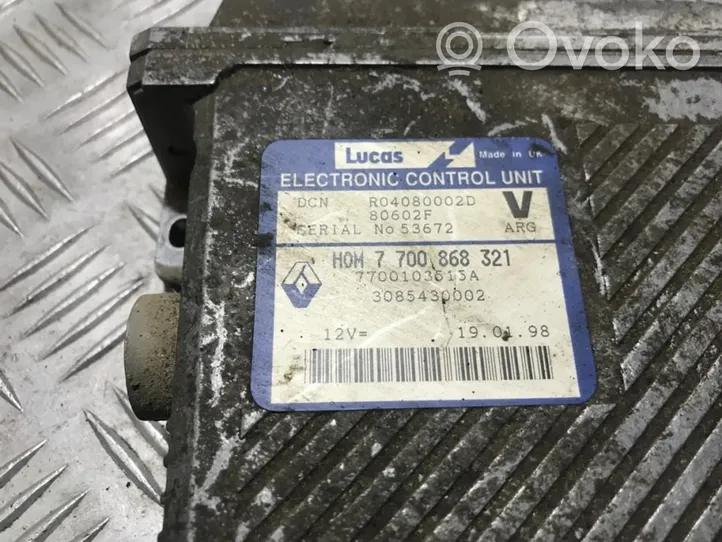 Volvo S40, V40 Engine control unit/module 7700103515a