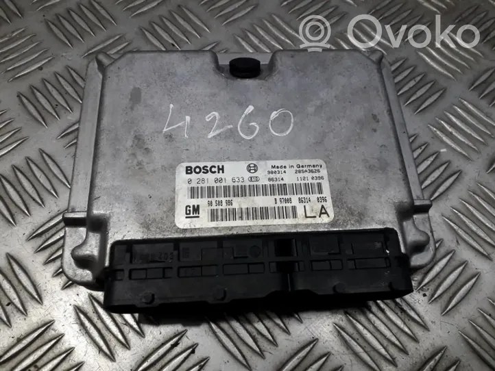 Opel Vectra B Sterownik / Moduł ECU 0281001633