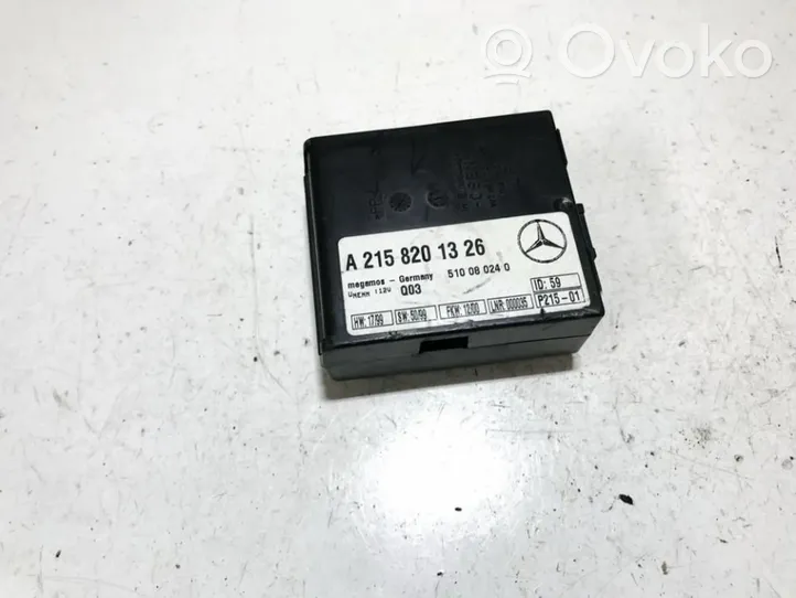 Mercedes-Benz CL C215 Signalizacijos valdymo blokas a2158201326