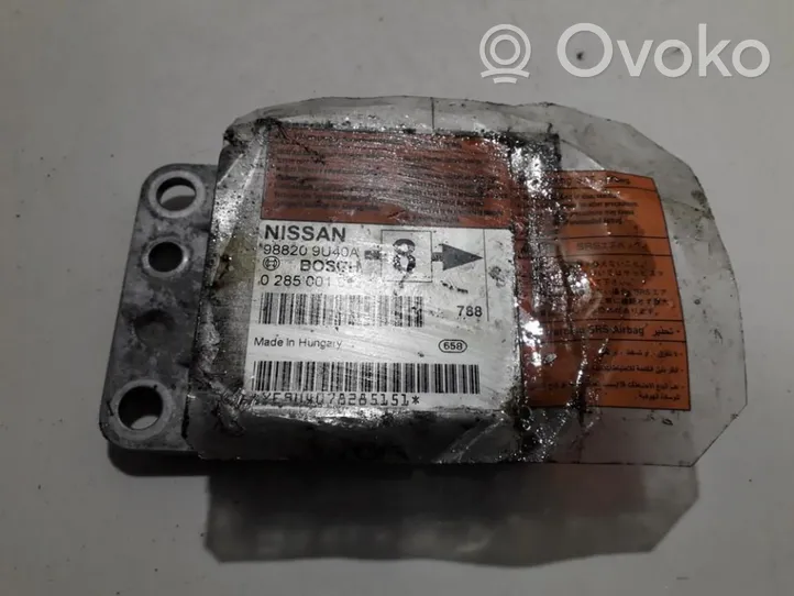 Nissan Note (E11) Module de contrôle airbag 988209u40a