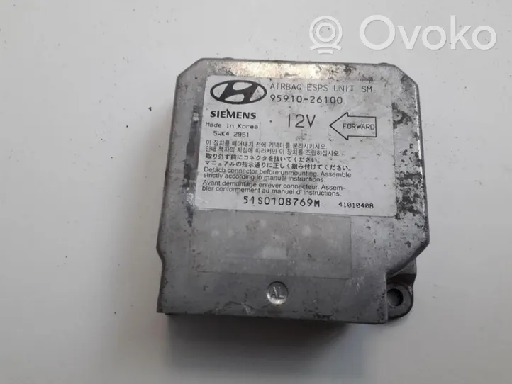 Hyundai Santa Fe Module de contrôle airbag 9591026100