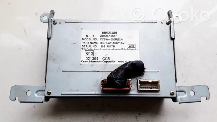 Nissan Primera Monitor/display/piccolo schermo 28090AV617