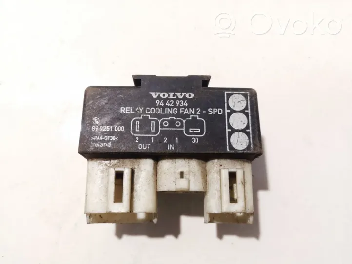 Volvo S70  V70  V70 XC Coolant fan relay 899251000