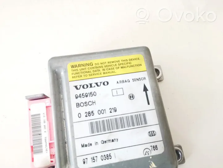 Volvo S70  V70  V70 XC Oro pagalvių valdymo blokas 9459150
