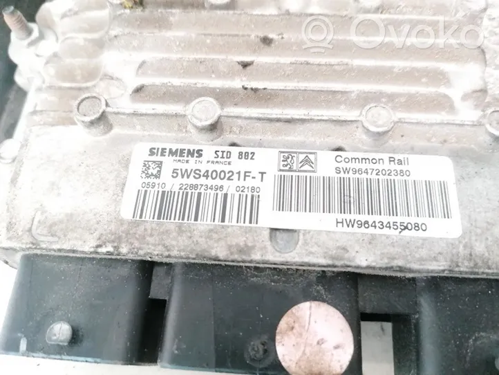 Citroen C3 Sterownik / Moduł ECU 9647202380