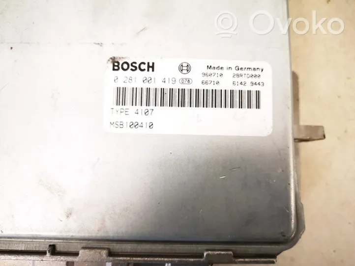 Rover 620 Calculateur moteur ECU msb100410