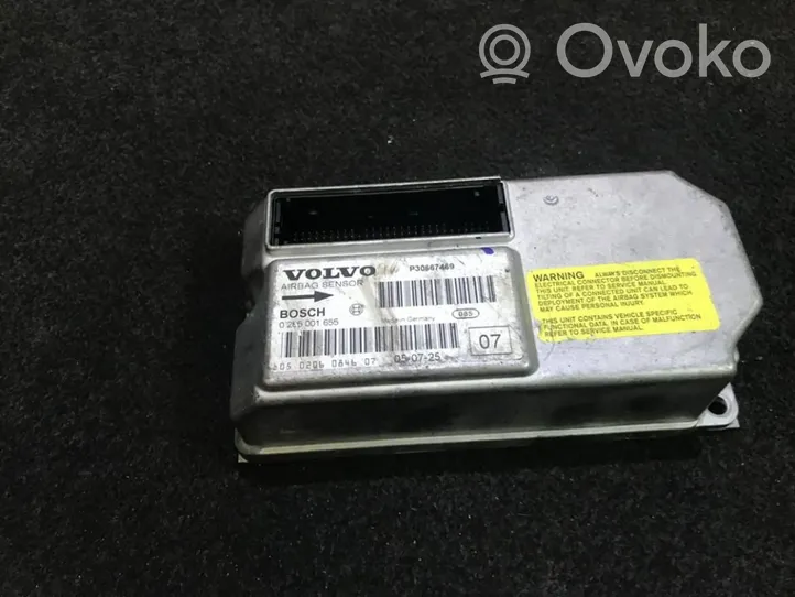 Volvo S60 Module de contrôle airbag 0285001655