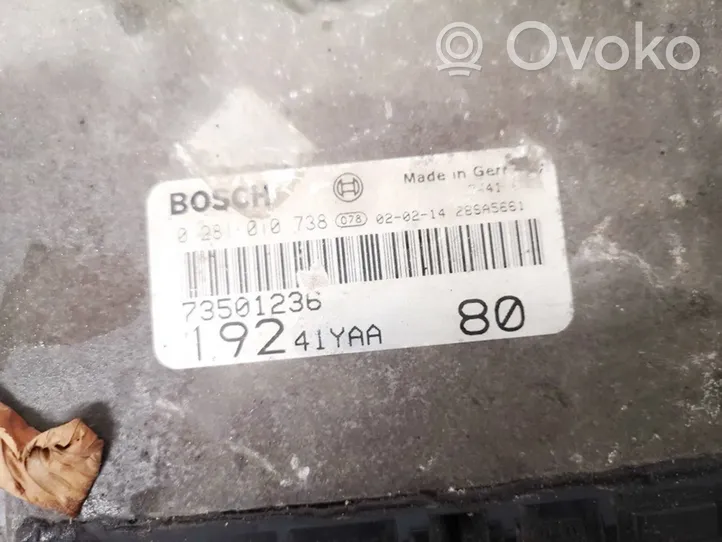 Fiat Stilo Sterownik / Moduł ECU 73501236