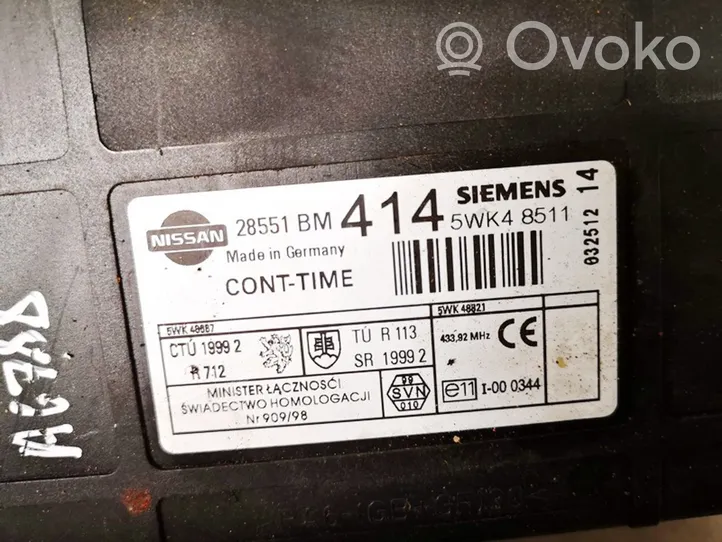 Nissan Almera N16 Moduł / Sterownik komfortu 28551bm414