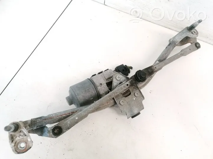 Volkswagen Polo IV 9N3 Front wiper linkage and motor 