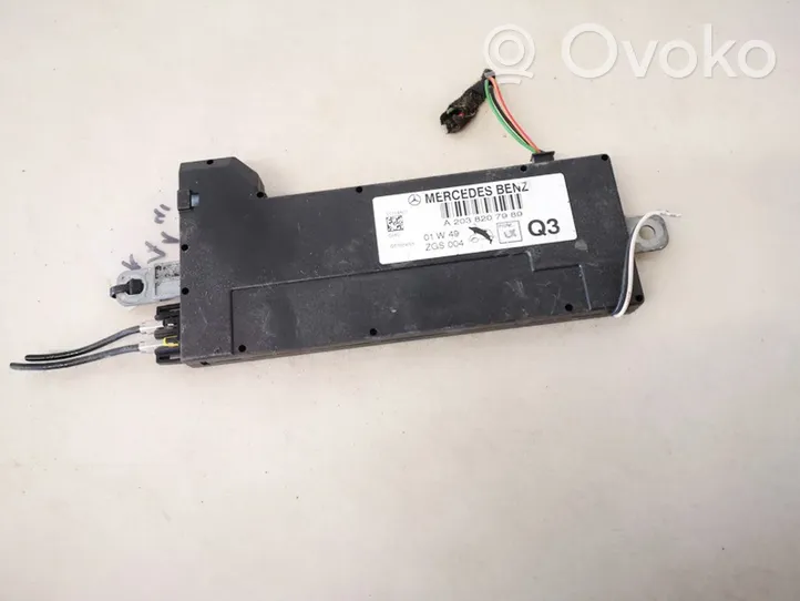 Mercedes-Benz C W203 Module unité de contrôle d'antenne a2038207989