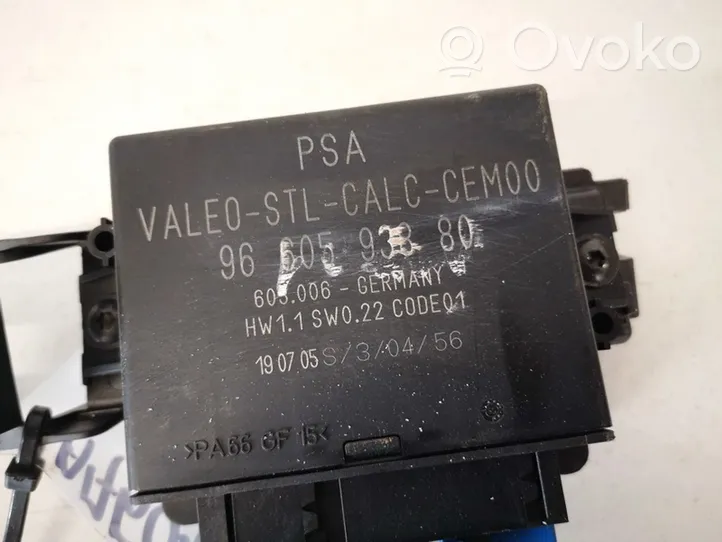Citroen C5 Pysäköintitutkan (PCD) ohjainlaite/moduuli 9660593880