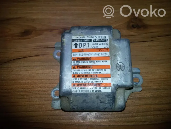 Suzuki Baleno EG Module de contrôle airbag 3891064g11