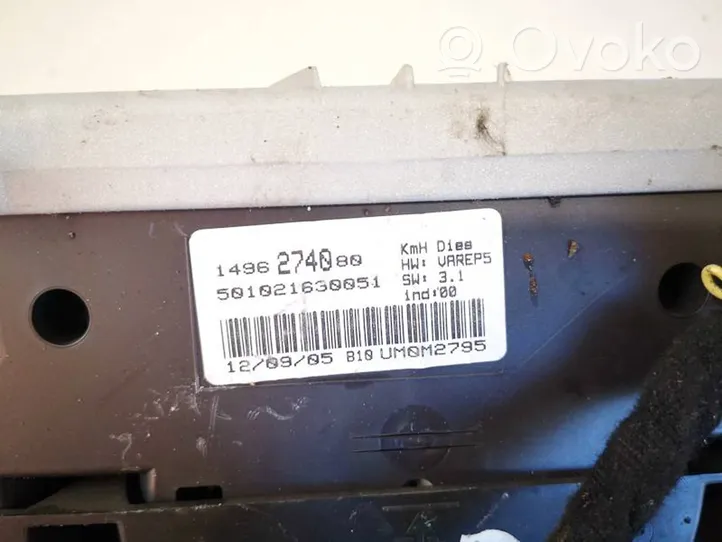 Citroen C8 Tachimetro (quadro strumenti) 1496274080