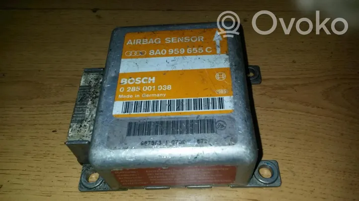 Audi 100 S4 C4 Oro pagalvių valdymo blokas 8A0959655C