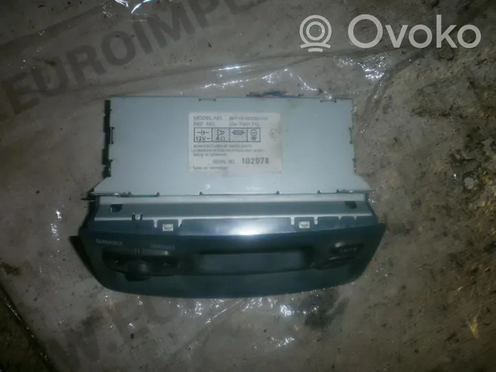 Toyota Yaris Radio/CD/DVD/GPS-pääyksikkö 861100d020h0