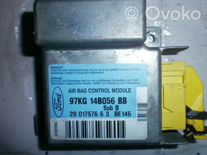 Ford Ka Turvatyynyn ohjainlaite/moduuli 97KG14B056BB