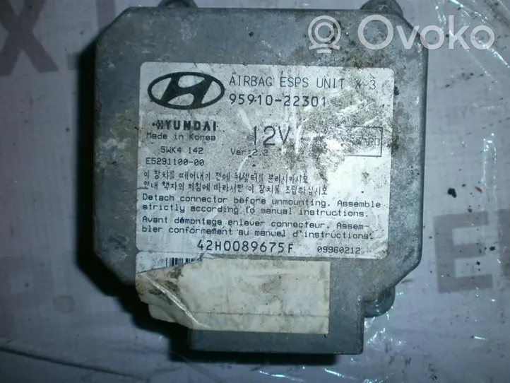 Hyundai Accent Module de contrôle airbag 9591022301