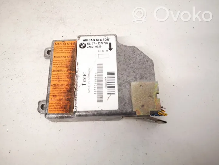 BMW 3 E36 Module de contrôle airbag 65778374798