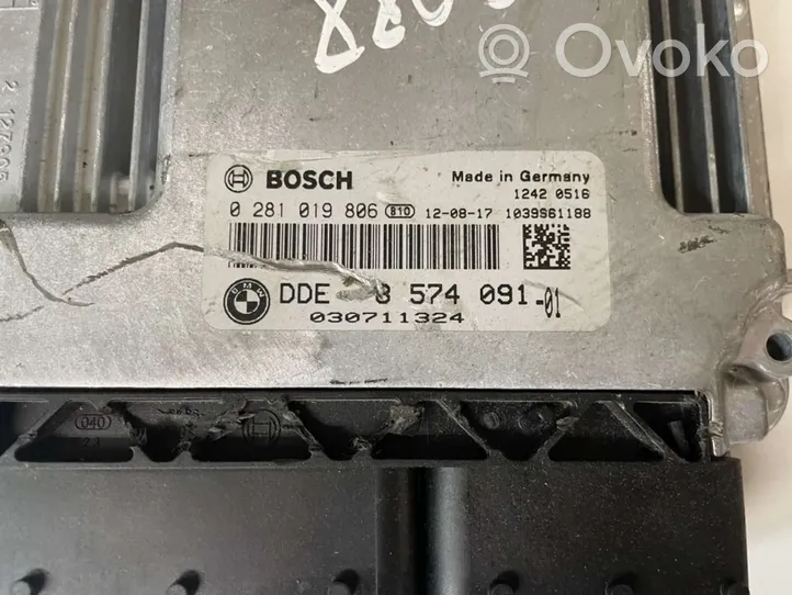 BMW 5 GT F07 Dzinēja vadības bloks 8574091