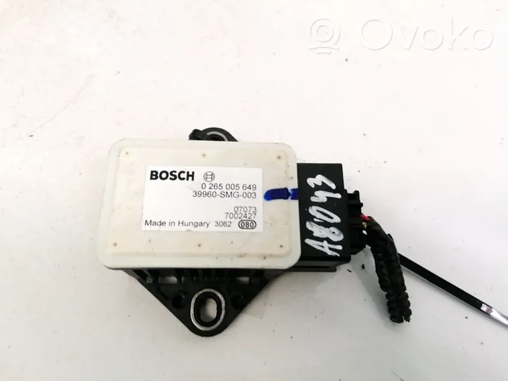 Honda Civic ESP acceleration yaw rate sensor 0265005649