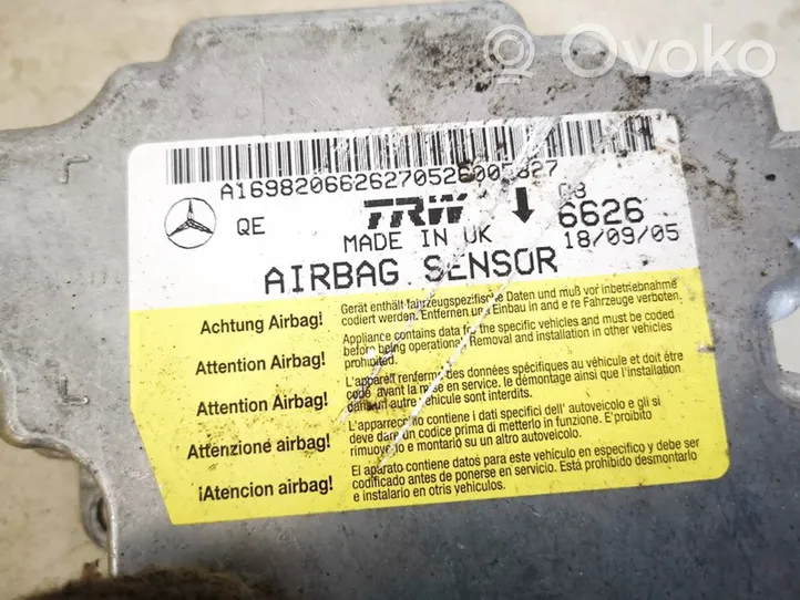 Mercedes-Benz B W245 Module de contrôle airbag a1698206626