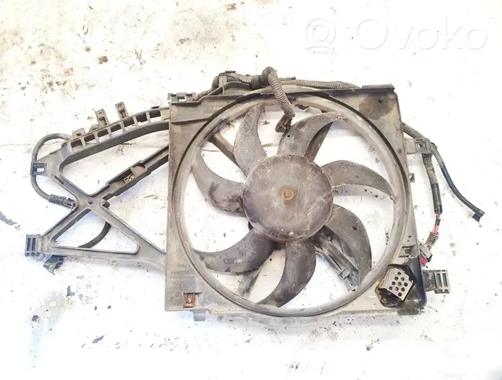 Opel Corsa C Radiator cooling fan shroud 