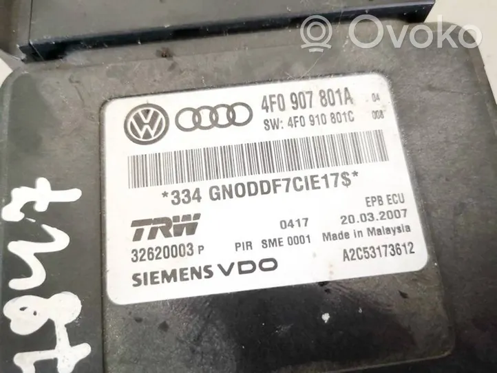 Audi A6 S6 C6 4F Module de frein de stationnement 4f0907801a