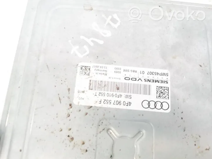 Audi A6 S6 C6 4F Moottorin ohjainlaite/moduuli 4F0907552F