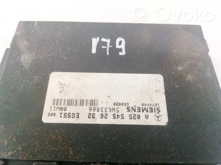 Mercedes-Benz ML W163 Pārnesumkārbas vadības bloks A0255452632