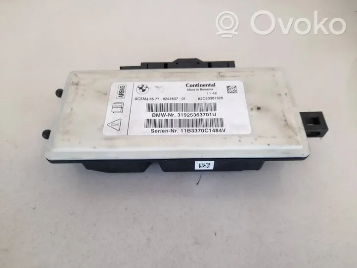 BMW 5 GT F07 Module de contrôle airbag 65779253637