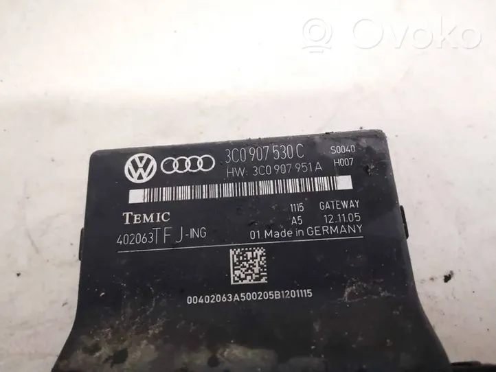 Volkswagen PASSAT B6 Durvju vadības bloks 3c0907530c