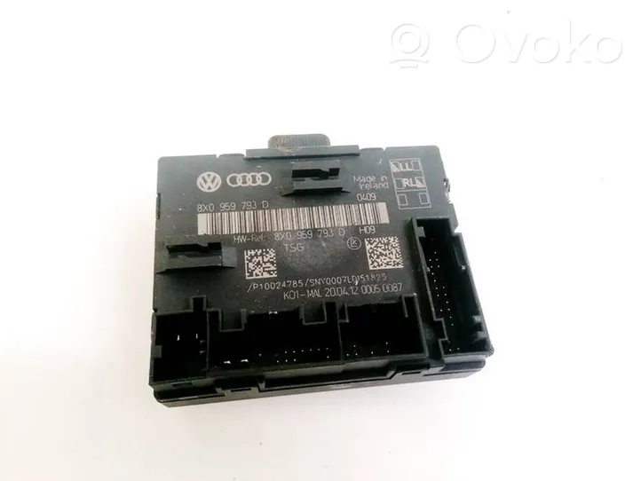 Audi A1 Durų elektronikos valdymo blokas 8X0959793D