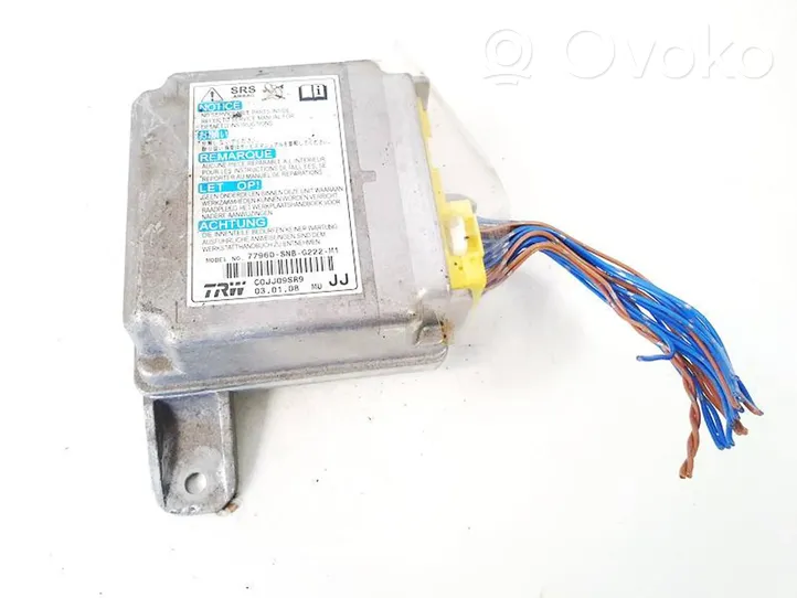 Honda Civic Airbag control unit/module 77960snbg222m1