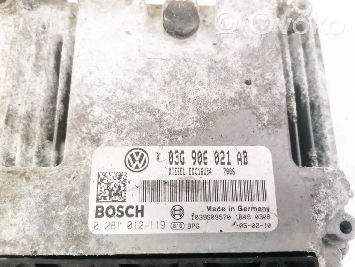 Volkswagen PASSAT B6 Centralina/modulo del motore 03G906021AB