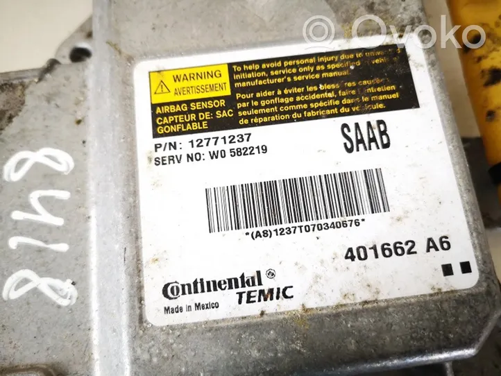 Saab 9-3 Ver2 Sterownik / Moduł Airbag 12771237