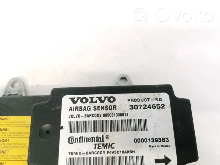 Volvo V50 Turvatyynyn ohjainlaite/moduuli 30724652