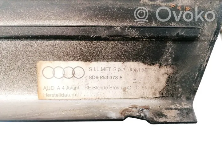 Audi A4 S4 B5 8D Rivestimento modanatura del vetro della portiera posteriore 8D9853378E