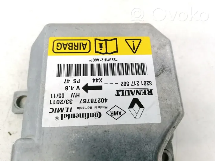 Renault Twingo II Airbag control unit/module 8201217502