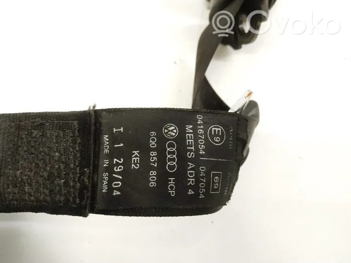 Volkswagen Polo Rear seatbelt 6Q0857806